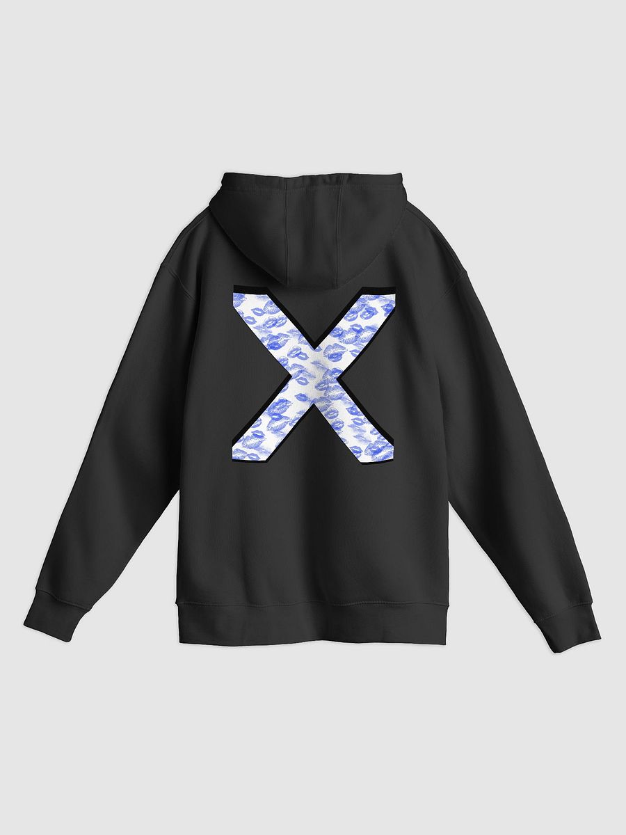 White X Blue Lipstick Kisses Hoodie product image (12)