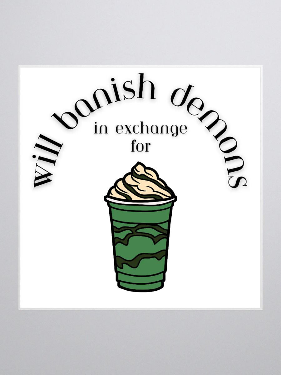 Double-shot peppermint frappe sticker product image (1)