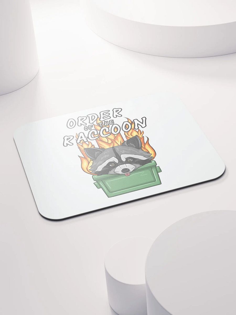Raccoon Order Mousepad - White product image (4)