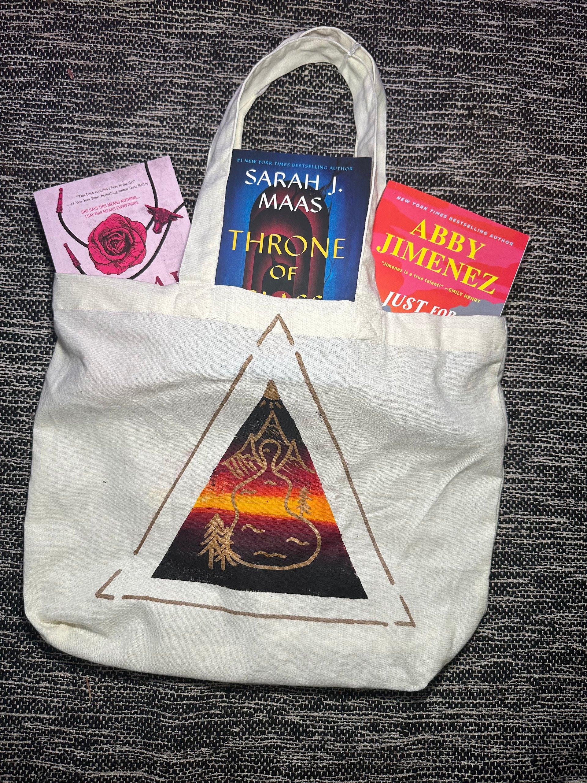 Serenity by the Sun Hand Painted Tote Bag product image (1)