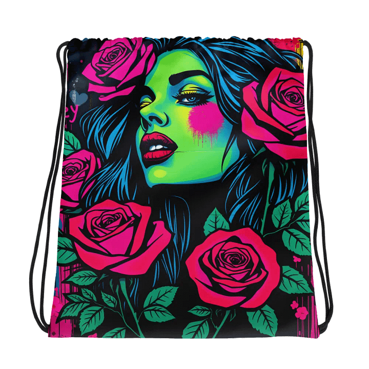 Graffiti Goddess Drawstring Bag product image (1)