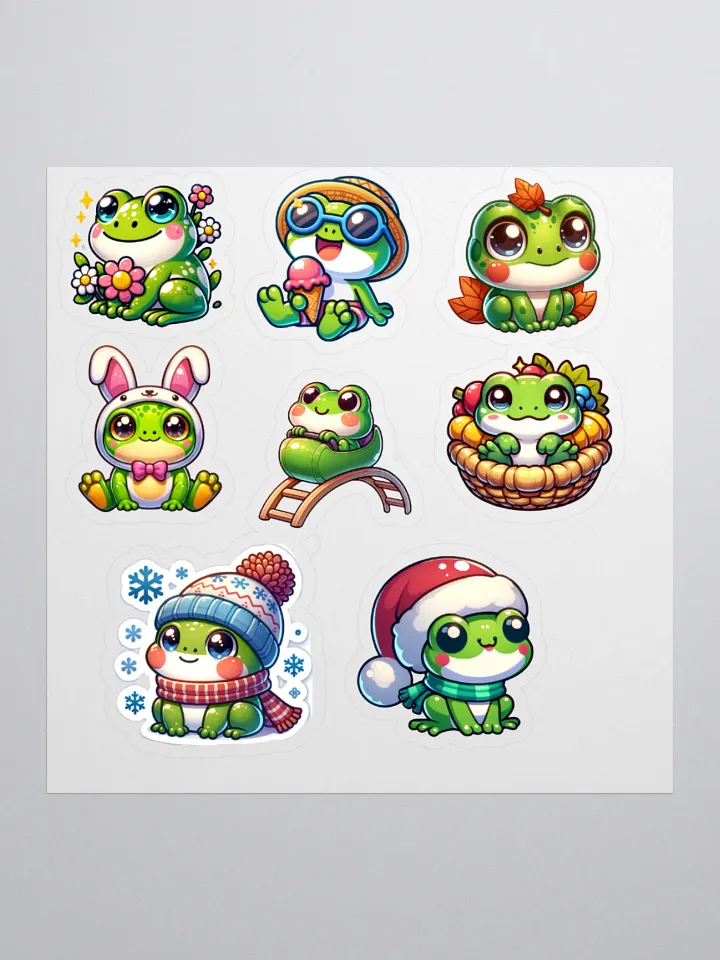 Seasonal Frog Sticker Sheet product image (3)