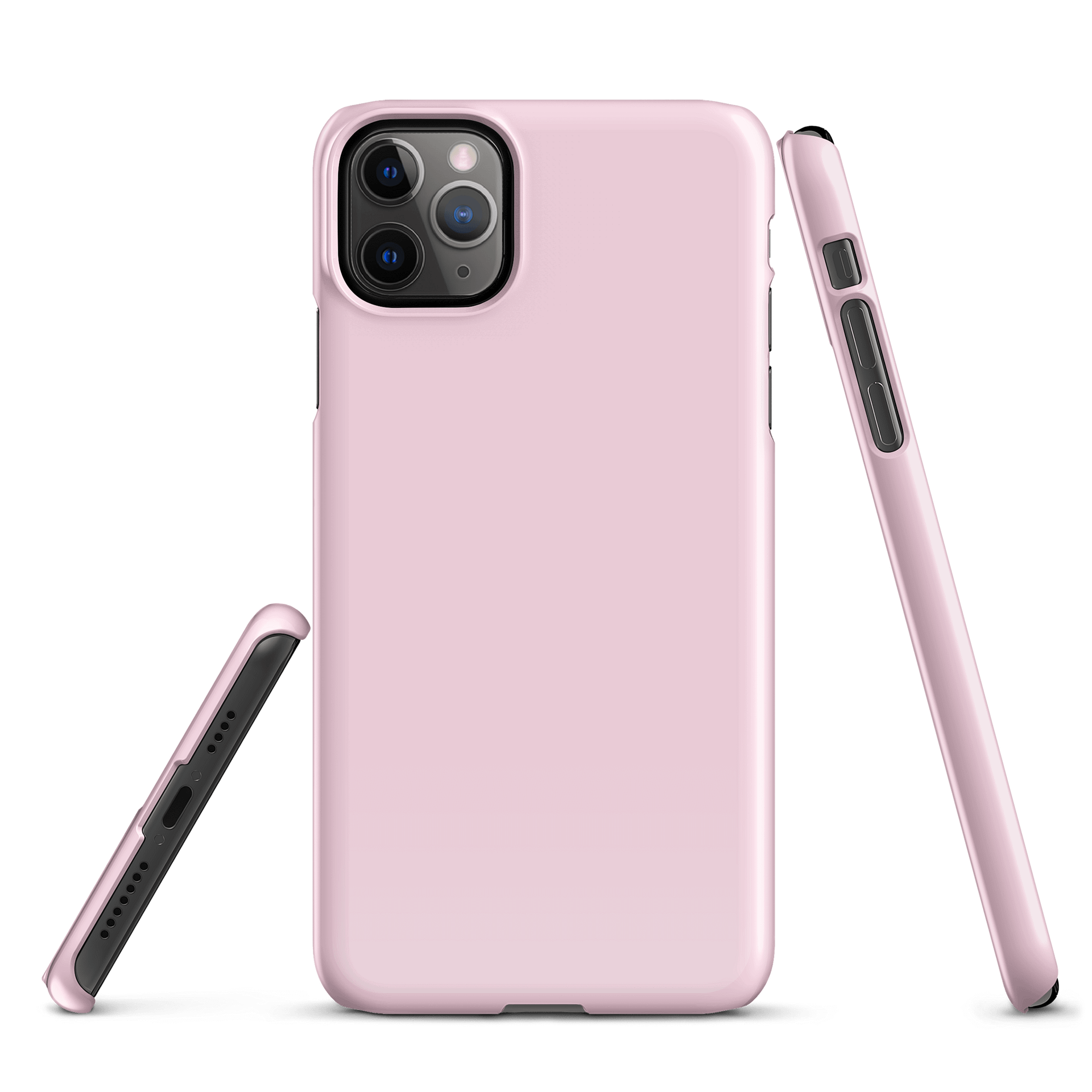 Baby Pink Solid Colour iPhone® Glossy Snap Case product image (1)