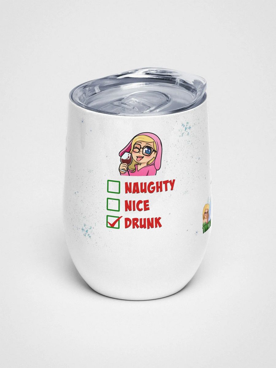 Naughty, Nice, Drunk Wine Tumbler product image (1)