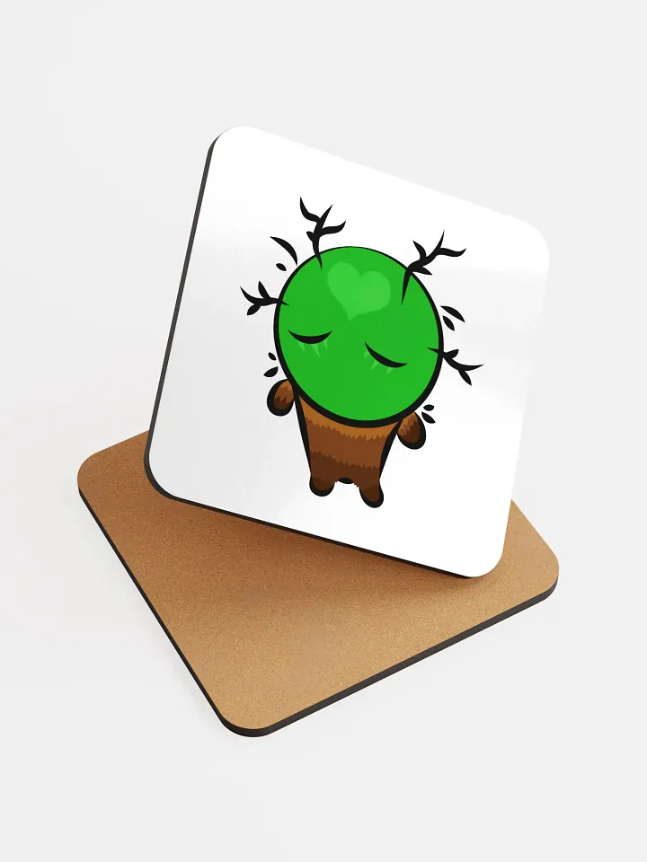 Frank Heart Glossed Cork Coaster product image (1)