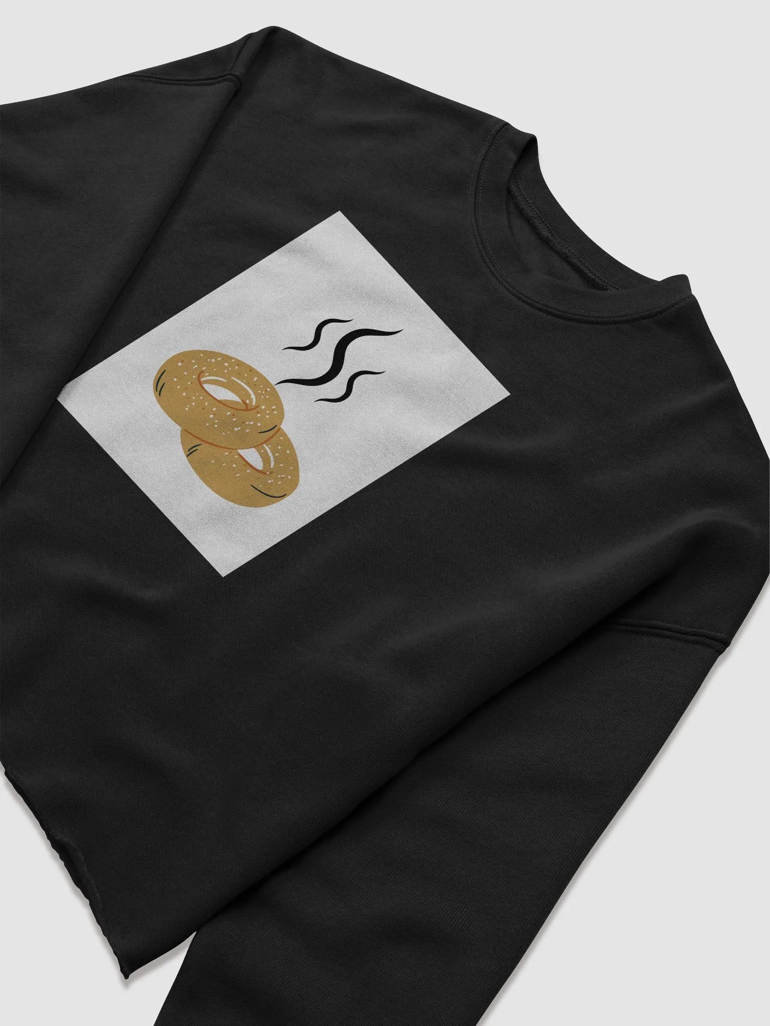Roasted Bagel Cropped Hoodie! product image (5)