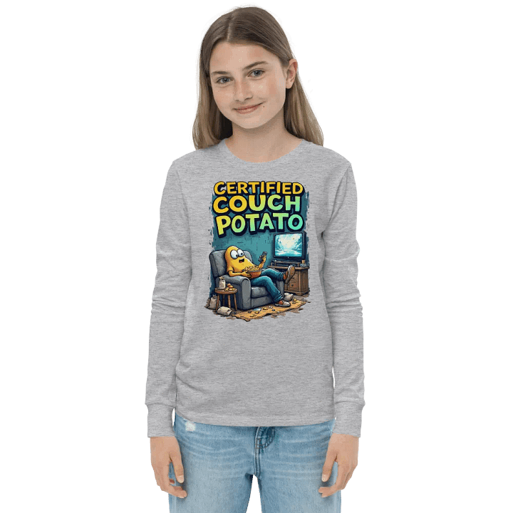 Certified Couch Potato Youth Long Sleeve Tee product image (4)