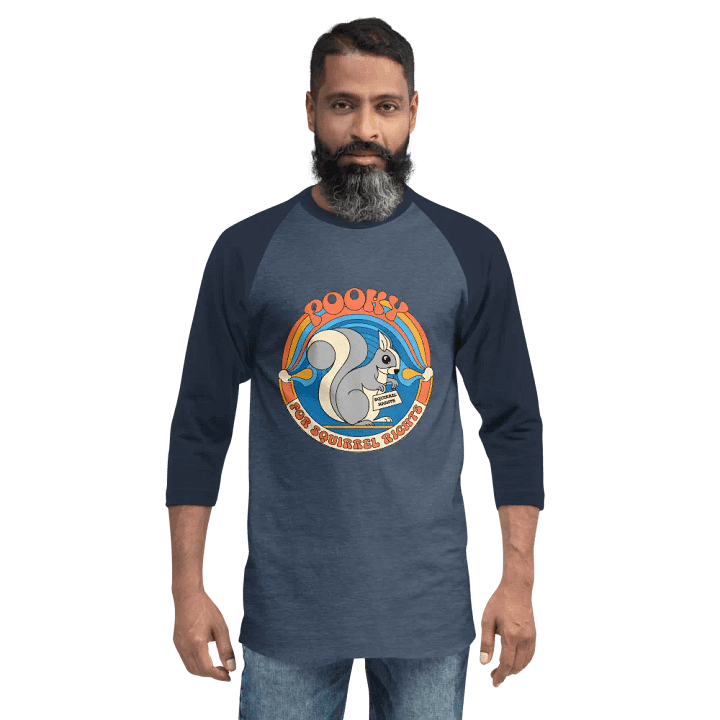 Pooky's Squirrel Rights Raglan Tee product image (2)