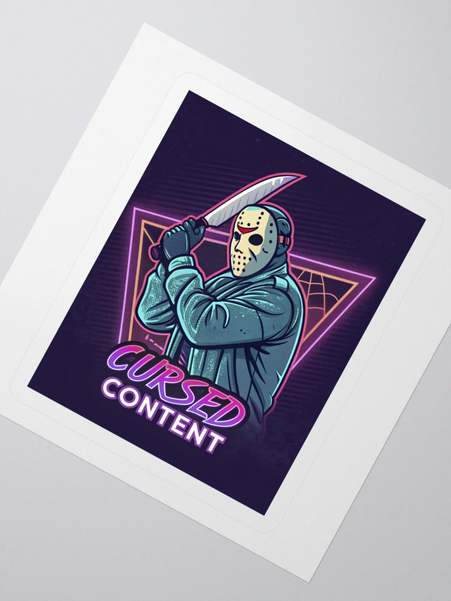 Cursed Content Sticker, Featuring the Shimmer Lake Slasher: Variant #2 product image (2)