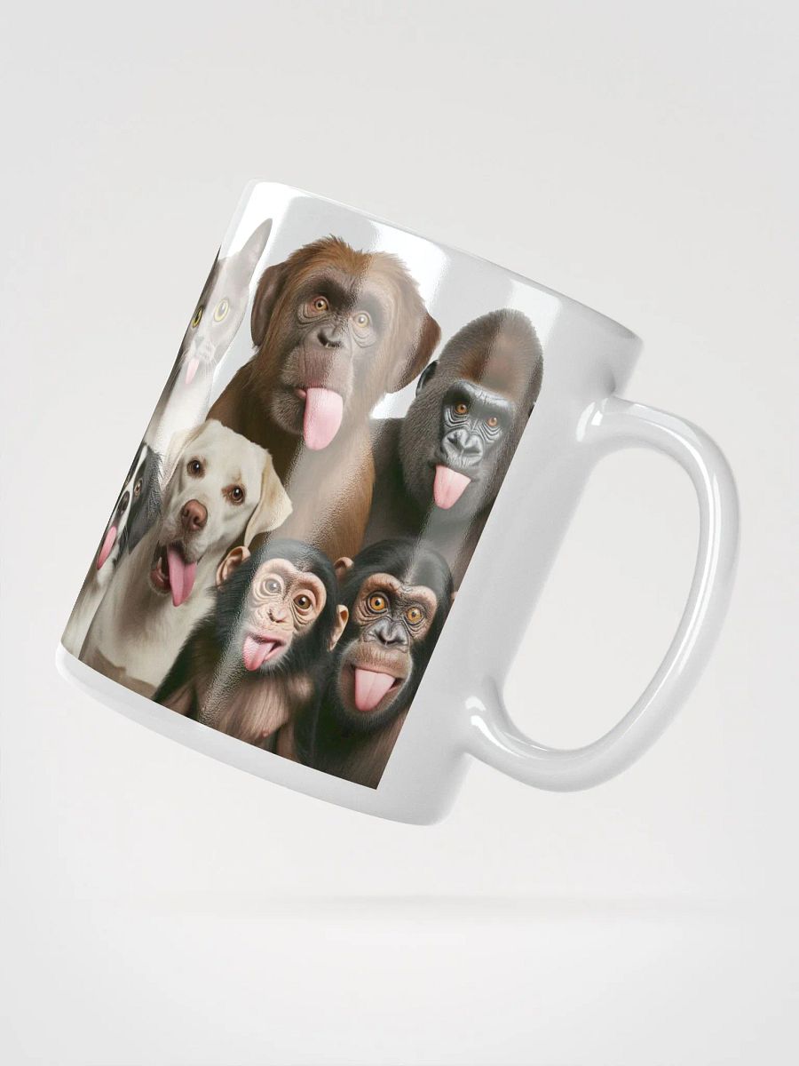 Rude Animal Group #Humorous Glossy Mug - White product image (2)