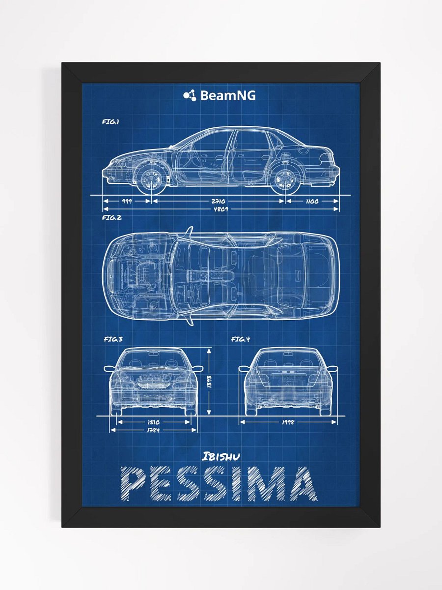 Framed Poster: Ibishu Pessima (1996 - 2000) Blueprint product image (1)