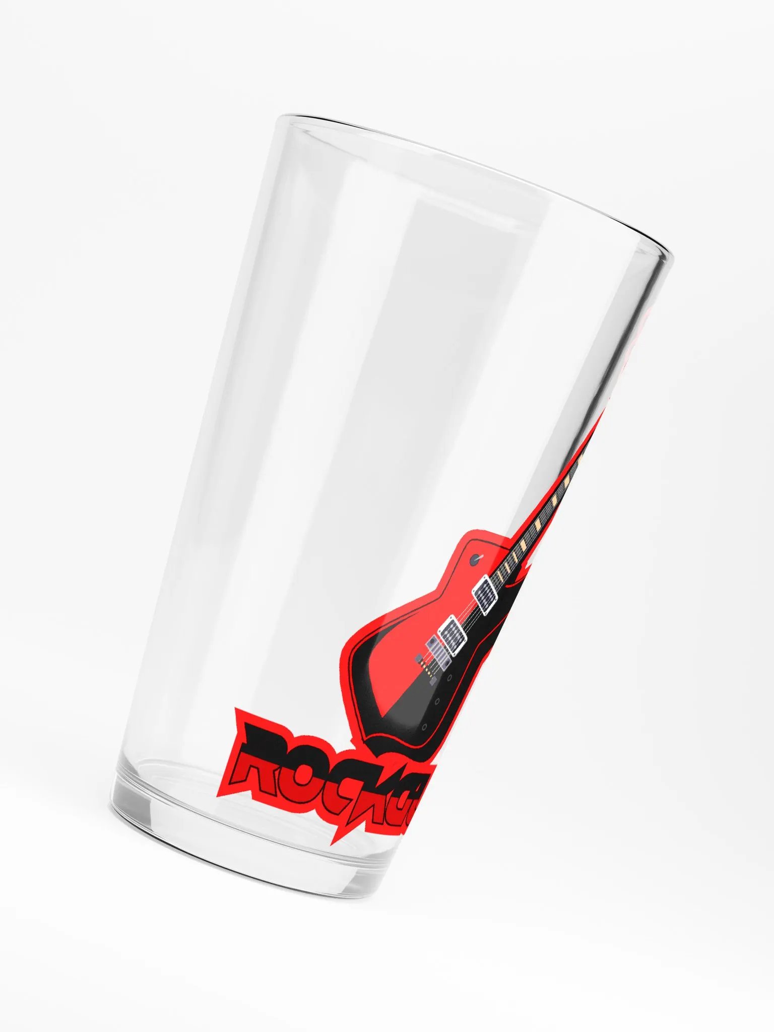 Rockguy Guitar Logo Pint Glass product image (6)