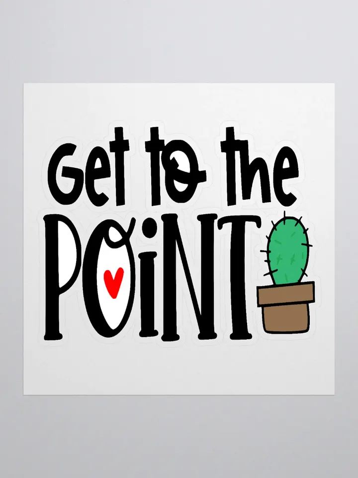 Heartfelt Cactus Kiss Cut Sticker product image (1)