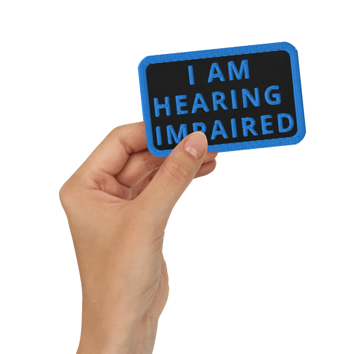 I AM HEARING IMPAIRED - Patch product image (2)