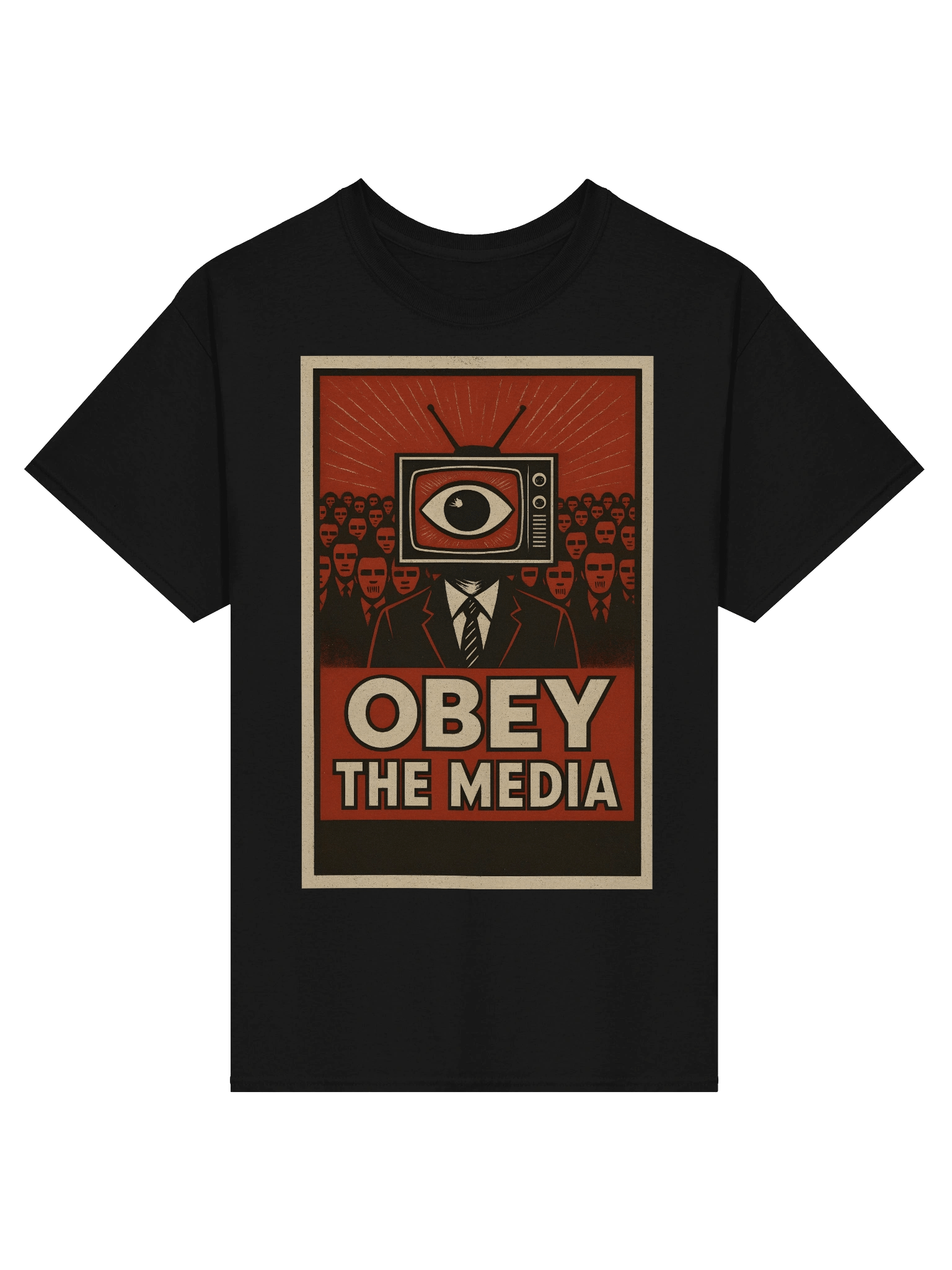 Obey the media T-shirt product image (1)