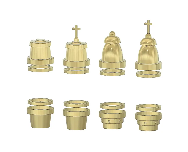 Cemetery Votive Candle Holder 3D Model product image (1)