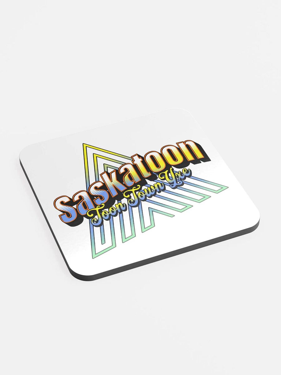 Saskatoon Toon Town Yxe Chic Cork Coaster product image (3)