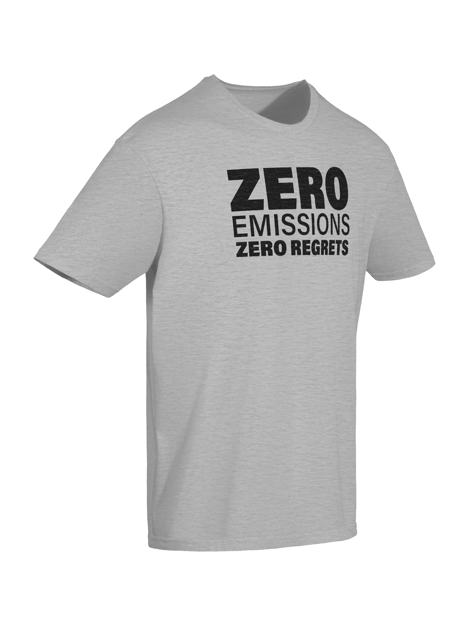 ZERO Emissions Zero Regrets Stacked in Black product image (159)