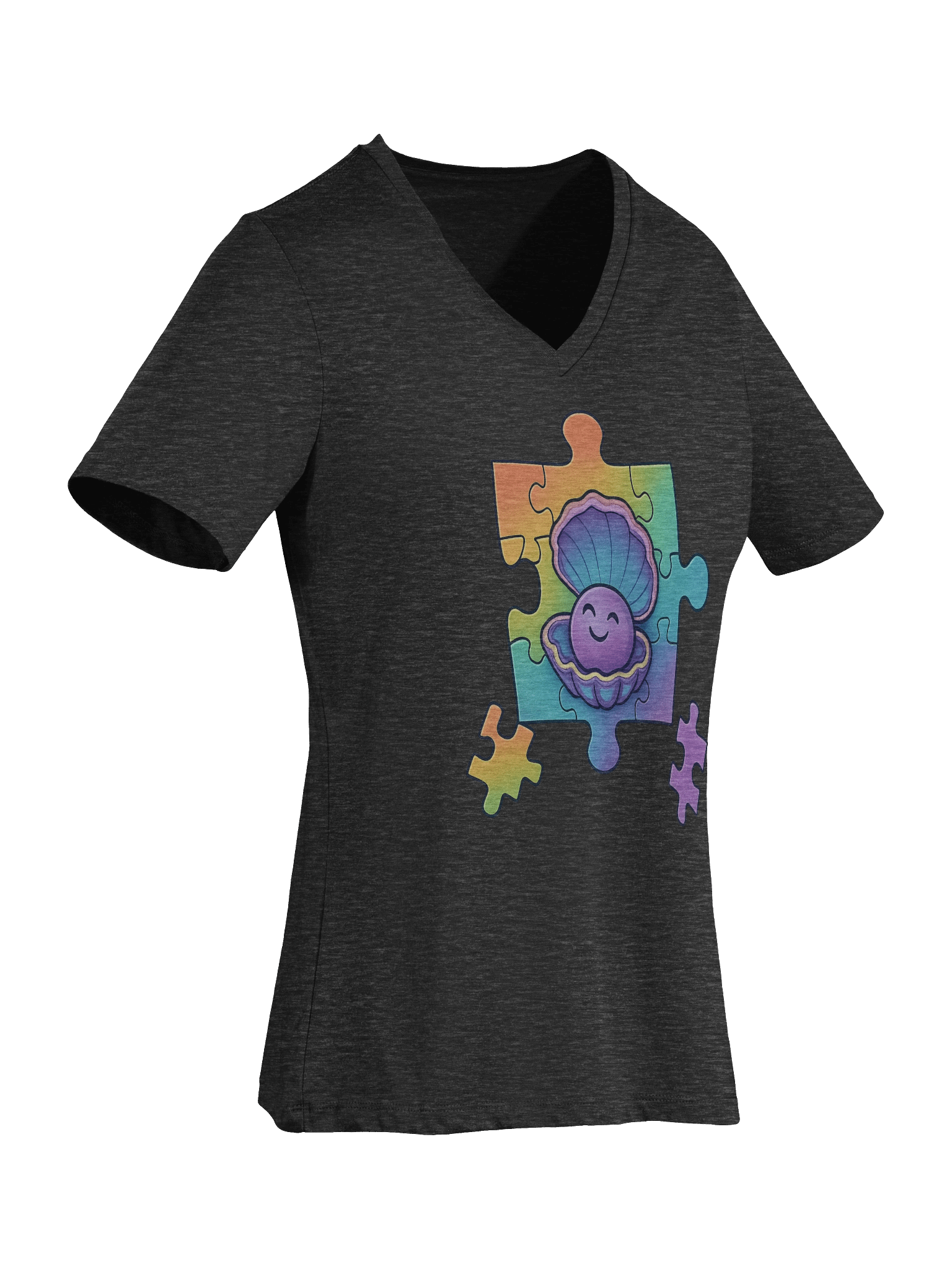 Vibrant Puzzle Piece TISM TRIBE V-Neck product image (7)