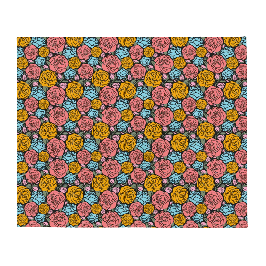 Rose Garden Reverie Throw Blanket product image (2)