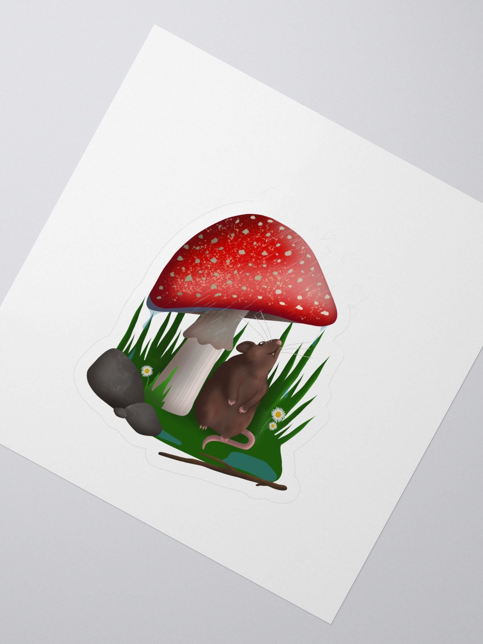 Rat Mushroom Sticker product image (2)