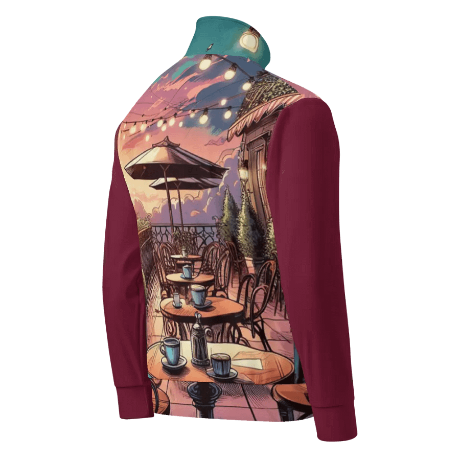 Sunset Terrace Unisex Track Jacket | AI Design product image (2)