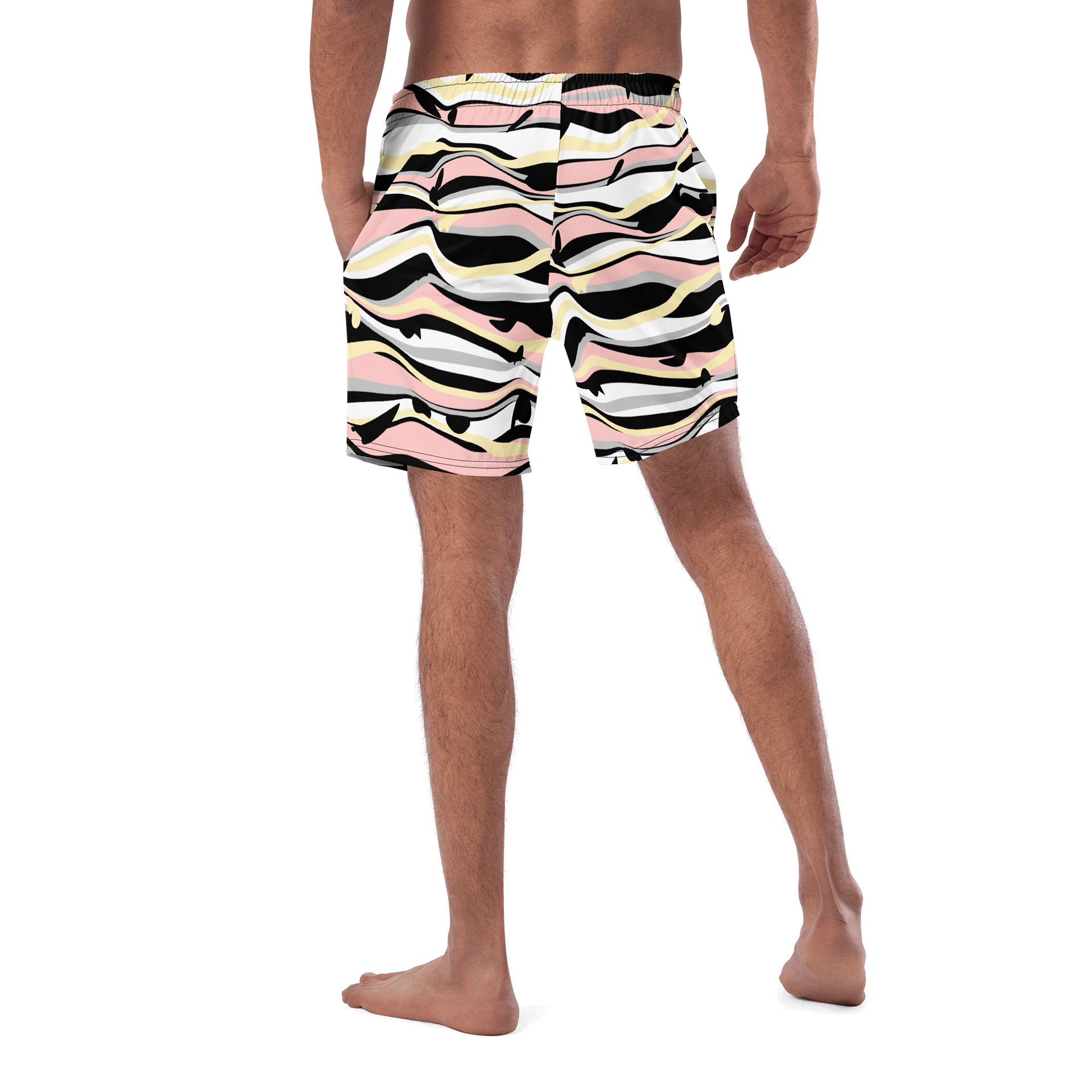 Symmetry Waves All-Over Print Swim Trunks product image (5)