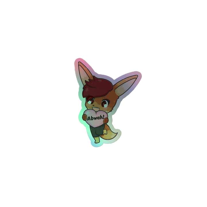 3" Holographic Abwah Sticker product image (1)