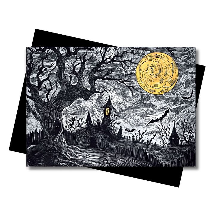 The Stormy Halloween Night Greeting Card product image (1)