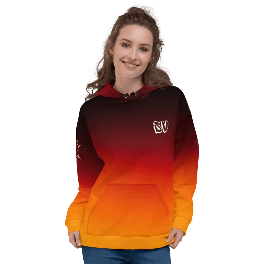 STRAIGHT VIBIN NEON COLOR FADE STYLE KURAMA + NARUTO HOODIE product image (3)