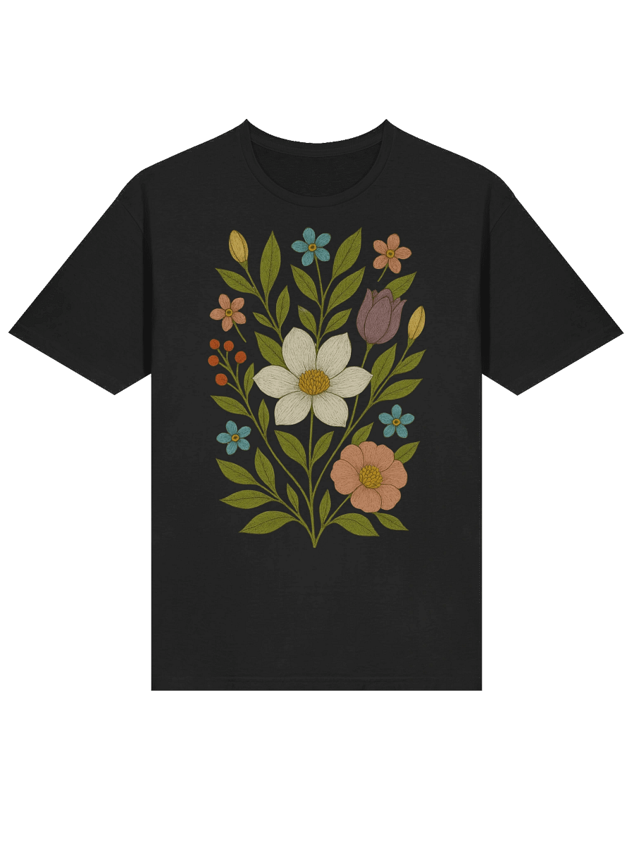 🌼 "Harmony in Nature T-Shirt – Peaceful Butterfly & Flower Calm Tee" product image (37)
