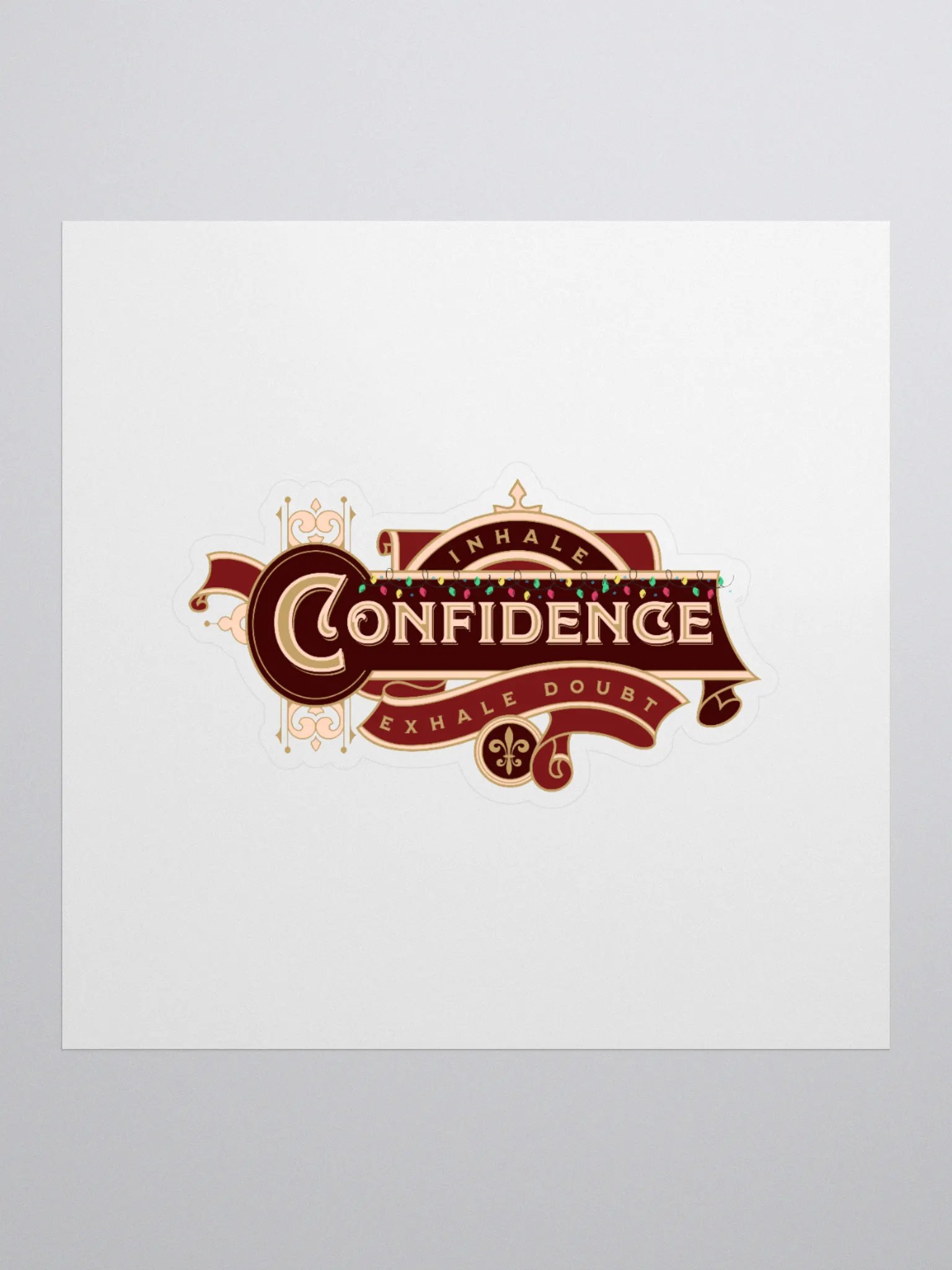 Confidence Boost Kiss Cut Sticker product image (1)