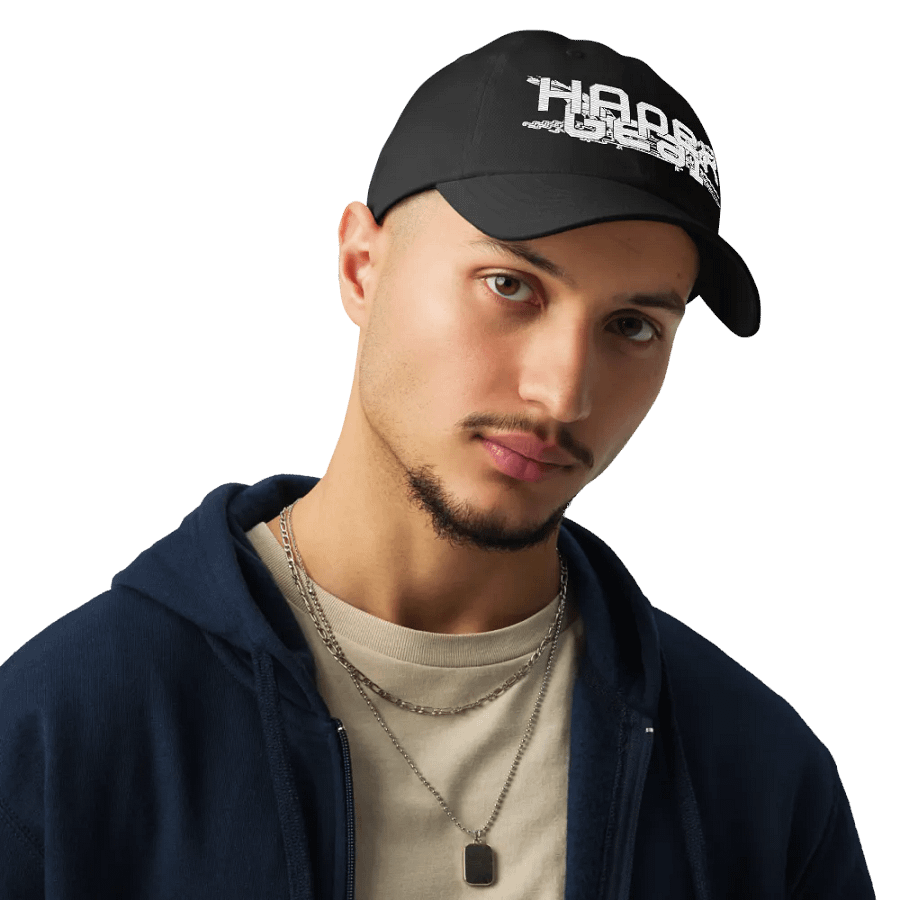 White HApex Gear Black Logo - Embroidered - Dad Hat product image (6)
