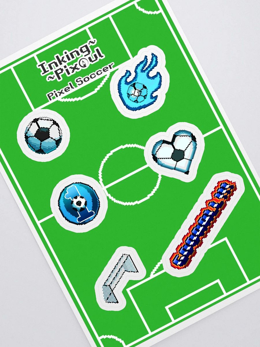 Pixel Soccer Sticker Sheet product image (1)