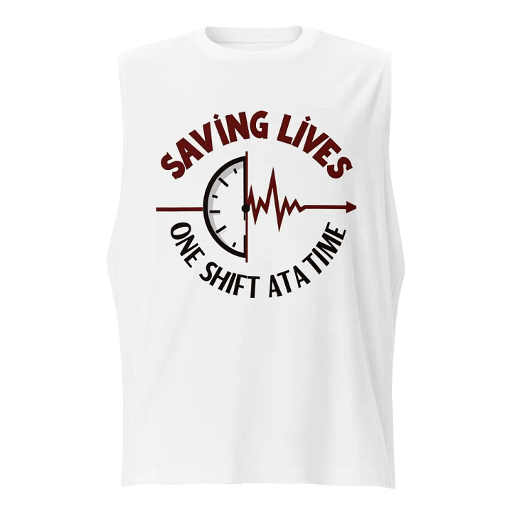 EKG Timekeeper Muscle Tank product image (1)