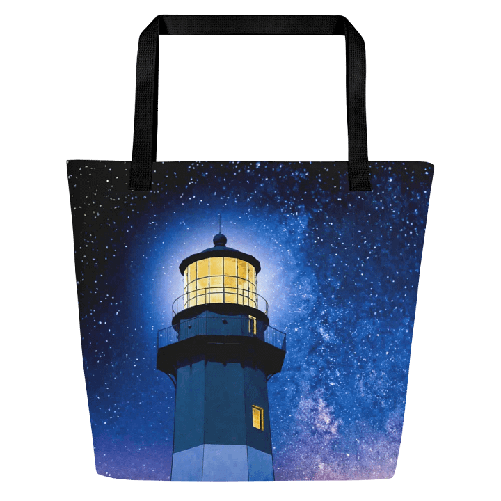 Tybee Island Lighthouse - Starry Night Tote Bag product image (1)