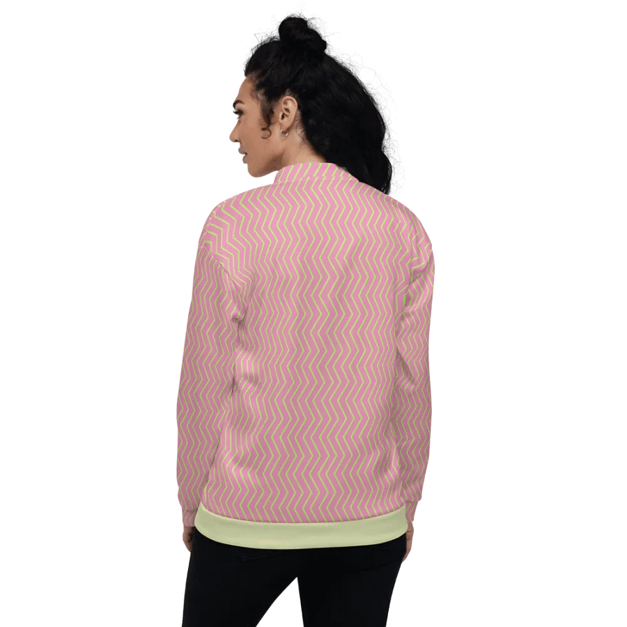 Zigzag Zest Pink Bomber Jacket product image (7)