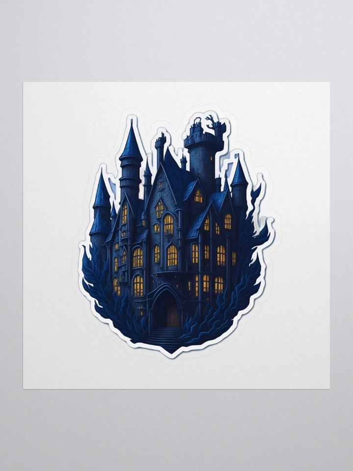 Ethereal Blue Castle Sticker product image (1)