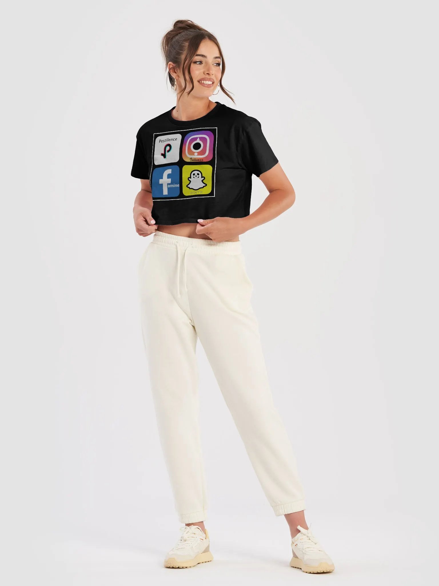 4 Apps of the Apocalypse Crop Top product image (5)