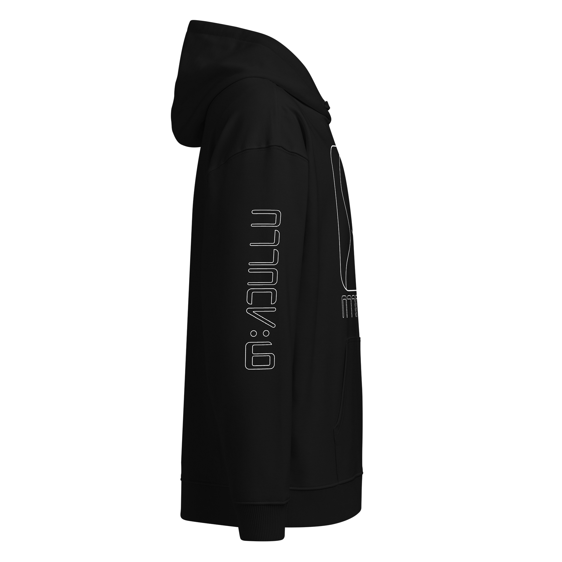 ATTACKNINE "Visitor" - Black Unisex Heavyweight Hoodie product image (2)