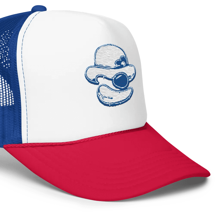 Clowner Hat (White / Royal / Red) product image (7)