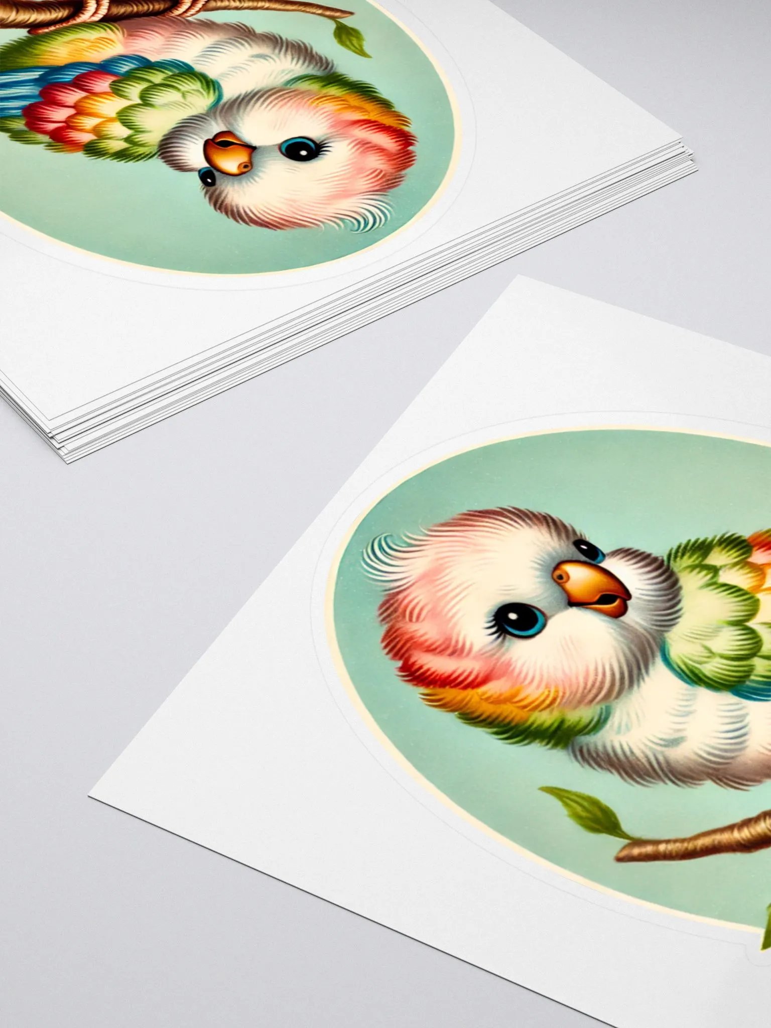 Adorable Colorful Baby Bird Stickers product image (11)