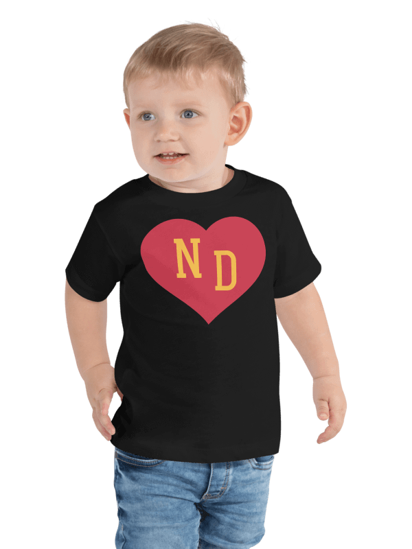 ND Heart Red Unisex Toddler T-shirt product image (4)