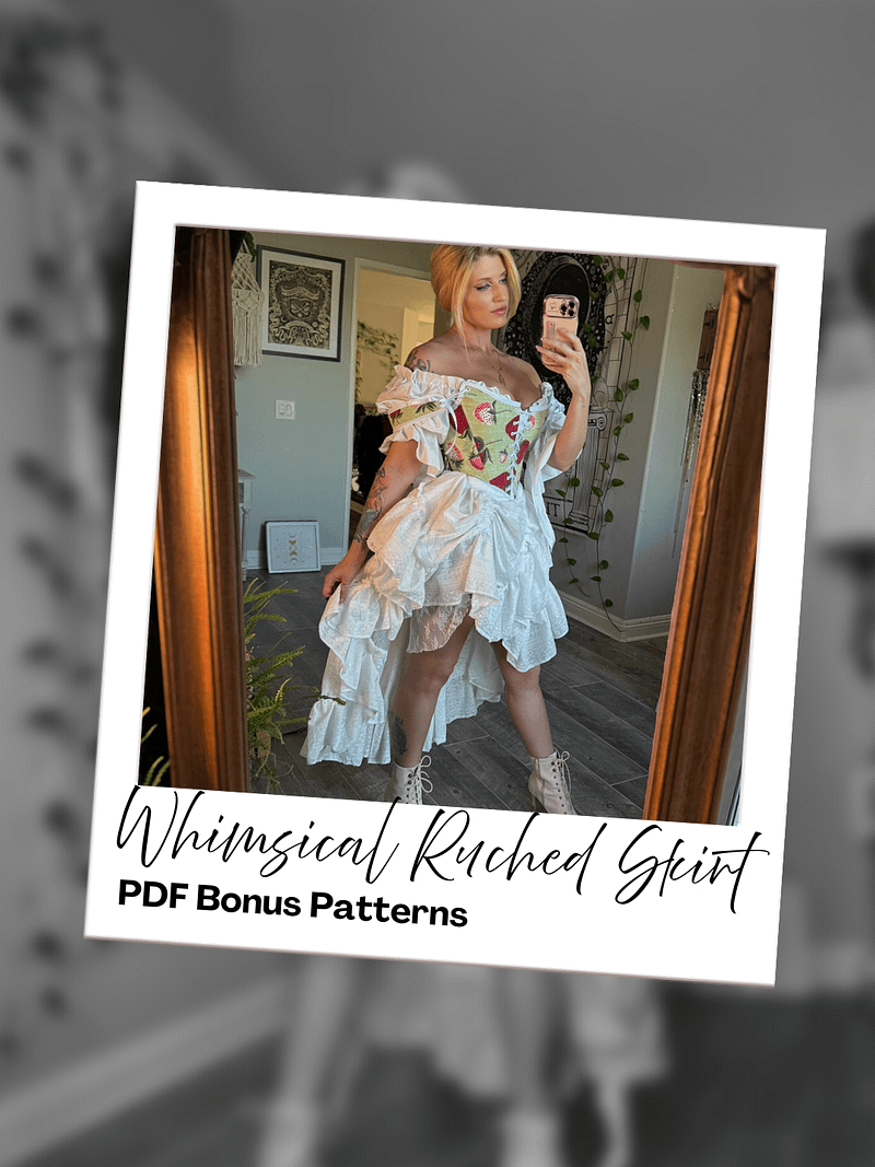 PDF Whimsical Skirt Belt Pattern & Bonus Skirt Pattern