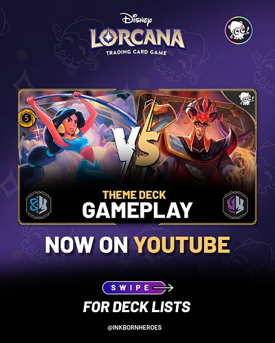 [THEME DECK GAMEPLAY] 🔵⚪ ALADDIN vs. 🟣⚪ JAFAR

Our new Casual Theme Deck Gameplay brings us back all the way to the 90s and i...
