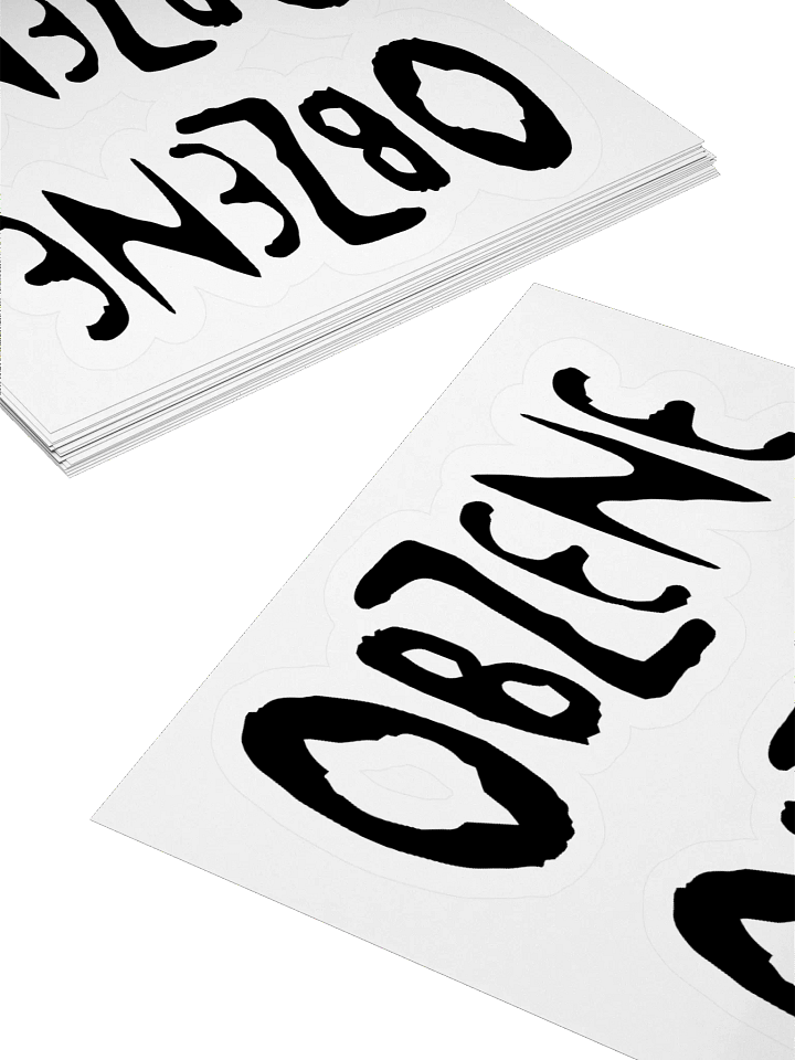 Brutal Logo Obzene Stickers product image (2)
