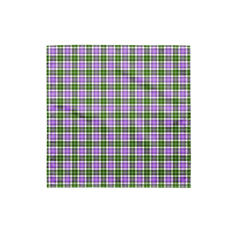 Lavender and Green Plaid Bandana product image (4)