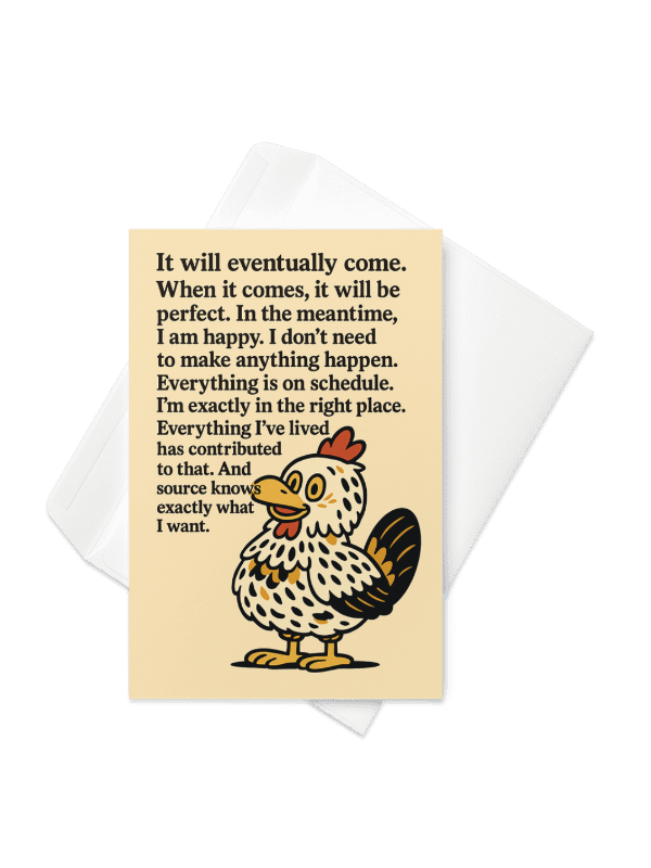 Abrahen Chicks - It Will Eventually Come - Card product image (1)