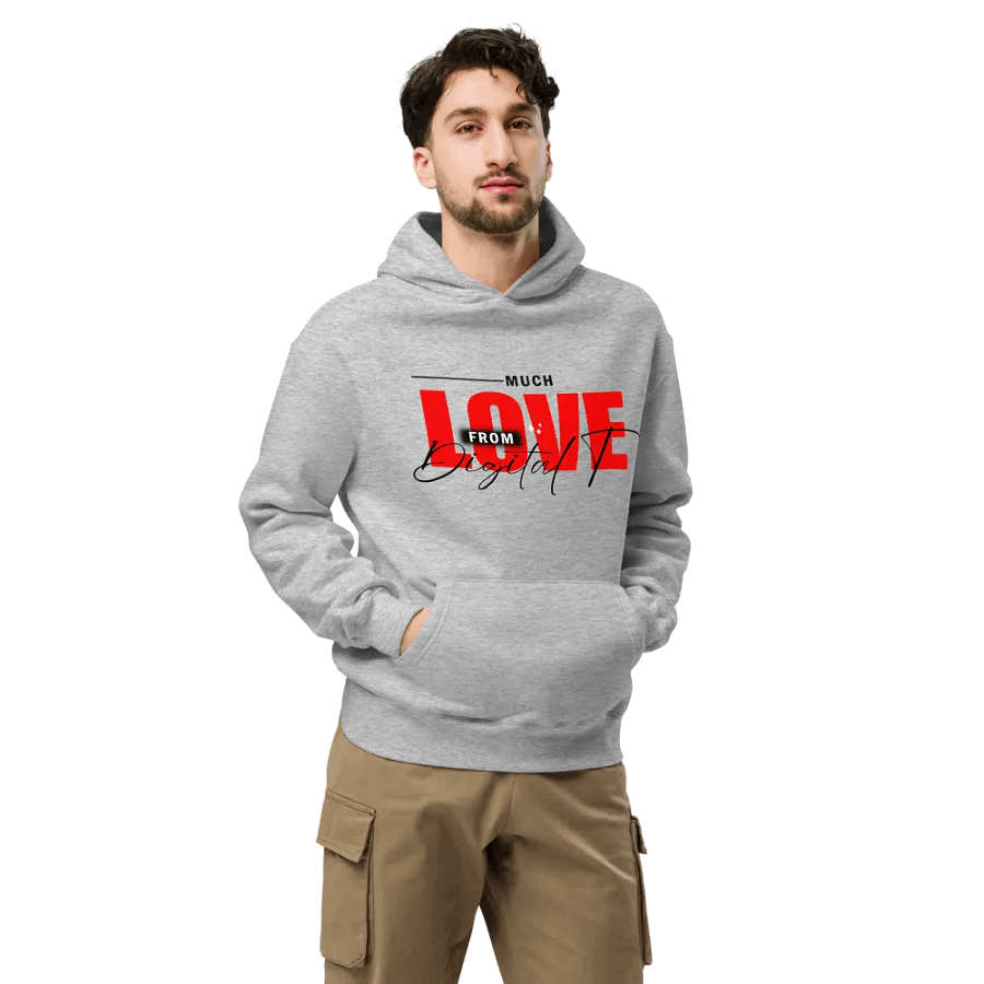 Premium Oversized Hoodie (Red & Black product image (7)