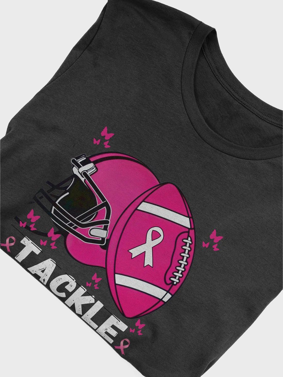 Tackle Football Breast Cancer Awareness Pink Ribbon T-Shirt product image (5)
